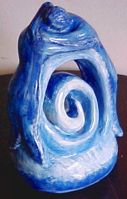 Abrao sobre Ondas-Escultura em argila por Vernica Maria Mapurunga de Miranda/2001