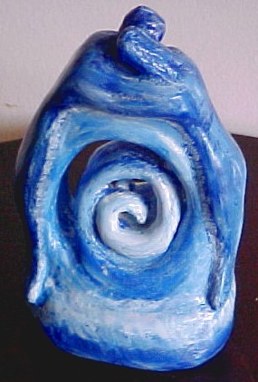 Abrao sobre Ondas-Escultura em argila por Vernica Maria Mapurunga de Miranda/2001