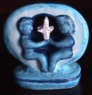 Aliana/1998  - Escultura em argila por Vernica Maria Mapurunga de Miranda