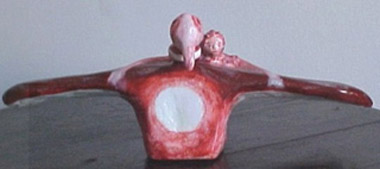 Amigo Pssaro-Escultura em argila por Vernica M. Mapurunga de Miranda -Jan-Maio/2002