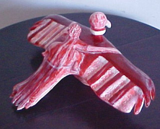 Amigo Pssaro- Escultura em argila por Vernica M. Mapurunga de Miranda -Jan-Maio/2002