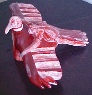 Amigo Pssaro - Escultura em argila por Vernica M. Mapurunga de Miranda -Jan-Maio/2002