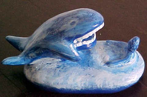 Com a Baleia-Escultura por Vernica M. Mapurunga de Miranda/2001