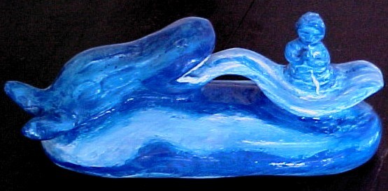 Saindo da Baleia-Escultura por Vernica M. Mapurunga de Miranda/2001
