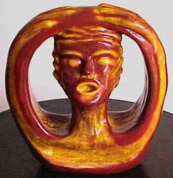 Que braseiro que fornalha -Escultura em argila por Vernica M. Mapurunga de  Miranda/abril de 2001