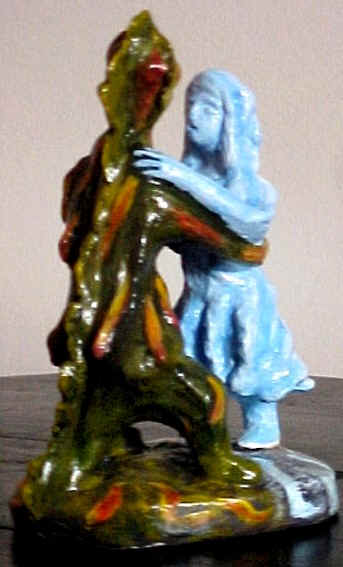 Danando com o Drago/2000 - Escultura em argila por Vernica M. Mapurunga de Miranda