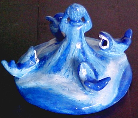 Piranhas - Escultura em argila por Vernica M. Mapurunga de Miranda/2001