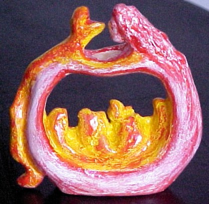 Serpens Fogo - Escultura por Vernica M. Mapurunga de Miranda - J ulho 2002
